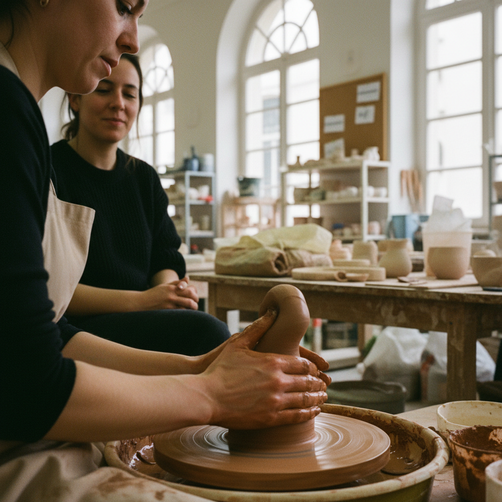 Création céramique: tournage unique à Marseille à Marseille