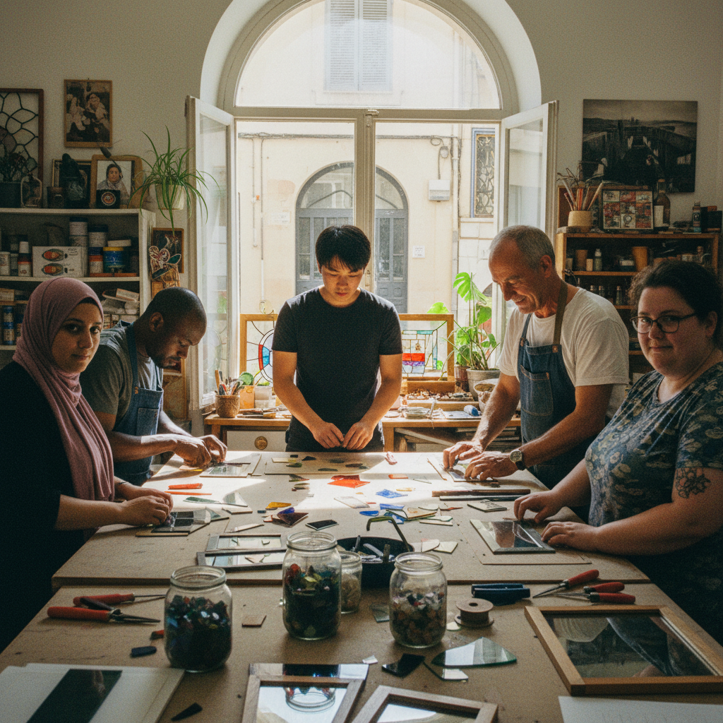 Votre miroir vitrail chic à Toulon à Toulon