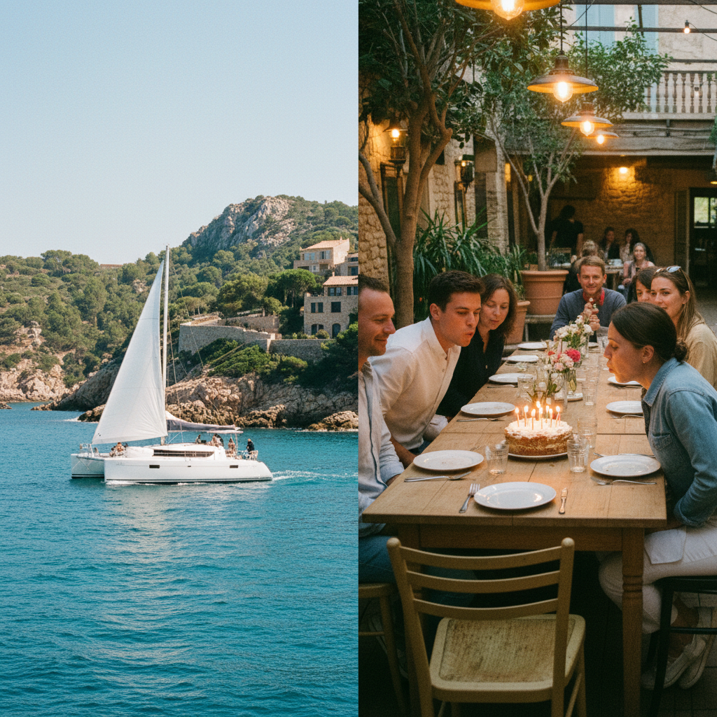 Croisière apéritif en catamaran pour team building à Cavalaire à Cavalaire