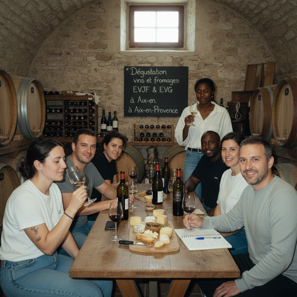 Dégustation vins et fromages EVJF & EVG à Aix-en-Provence à Aix-en-Provence