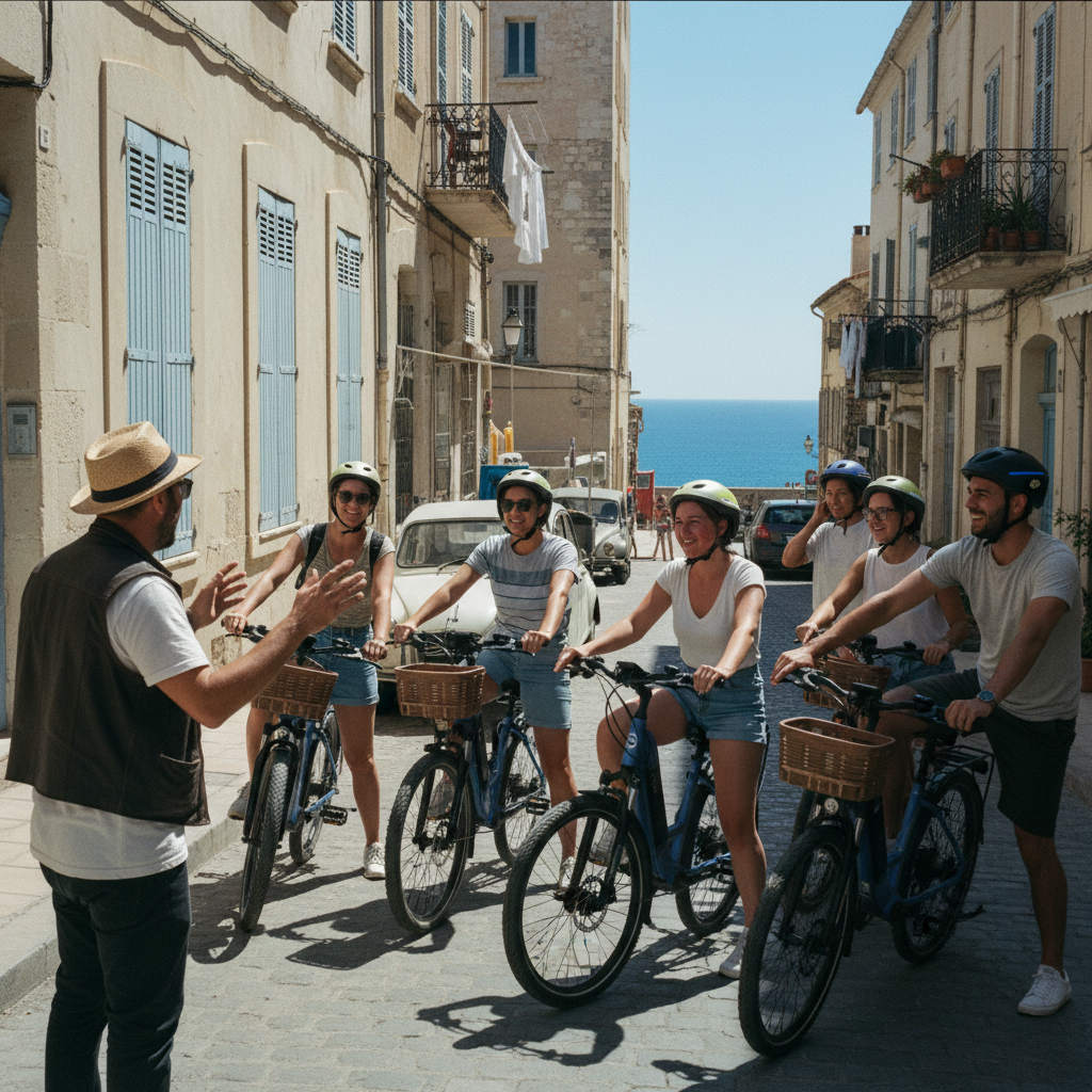 Marseille : Épopée Chic en E-Bike entre Terre et Mer pour EVJF, EVG, Anniversaires et Groupes à Marseille