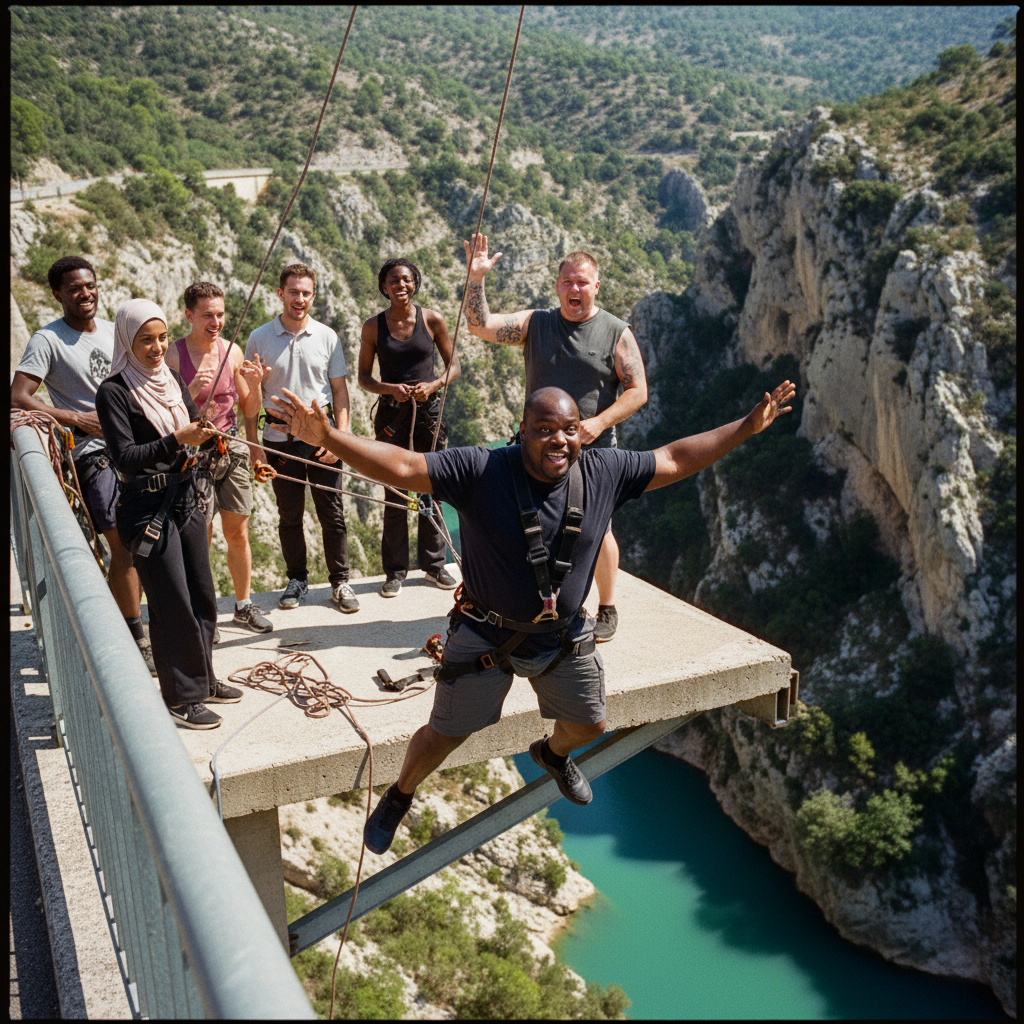Grand frisson à l'Artuby: saut légendaire ! à Trigance