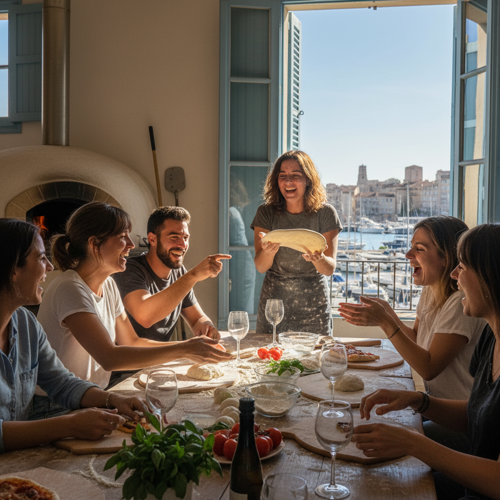 Atelier pizza convivial à Marseille à Marseille