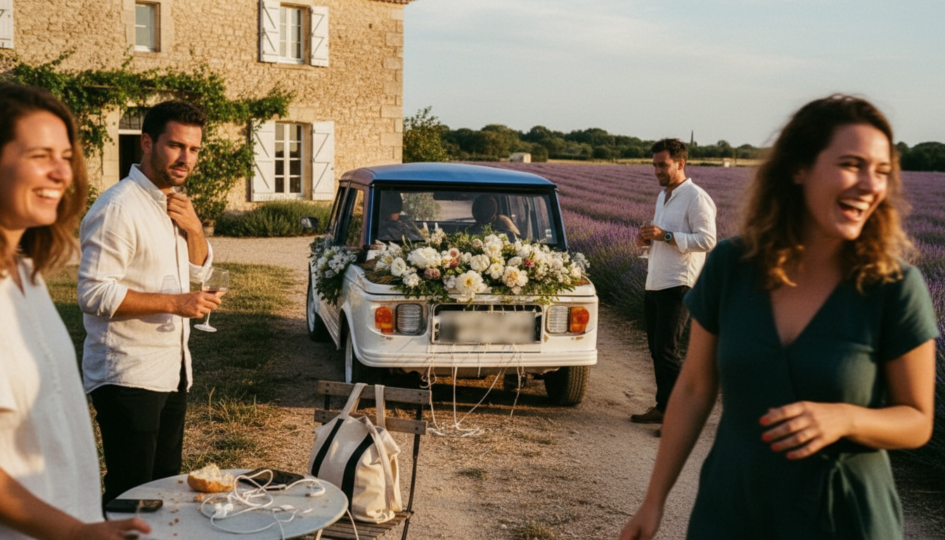 Balade Méhari électrique Team Building sur la Côte d'Azur à Cannes