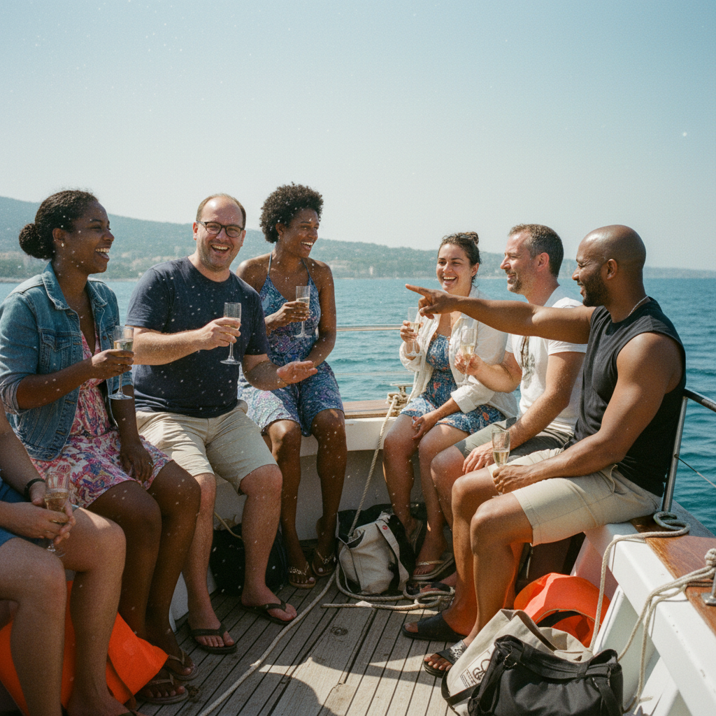 Croisière apéritif en bateau EVJF & EVG à Cannes à Cannes