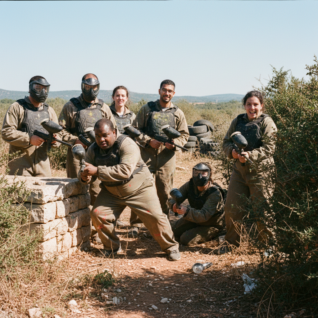 Partie de paintball anniversaire à Arles à Arles
