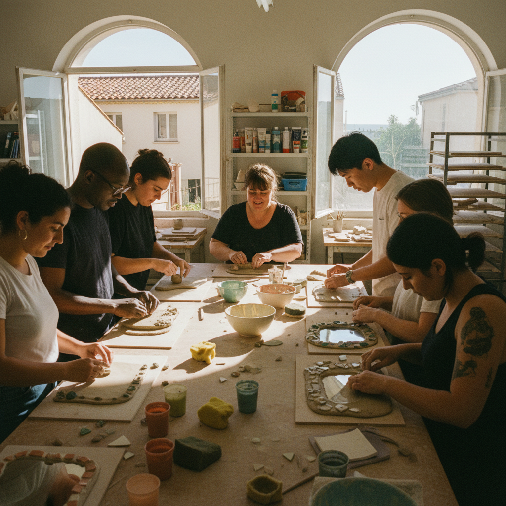 Miroir d'artisanat Céramique: Créez votre reflet marseillais! à Marseille