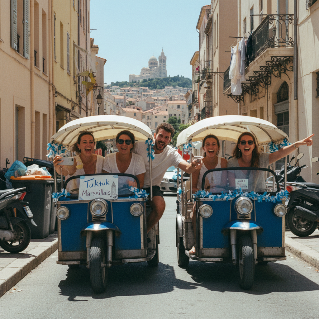 Tuktuk Marseillais : L'Expérience Notre-Dame Enchantée à Marseille