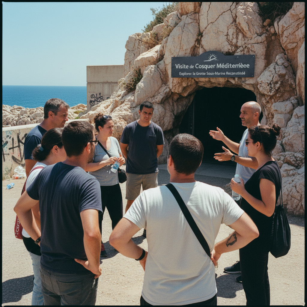 Visite de Cosquer Méditerranée à Marseille